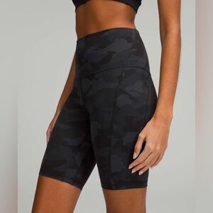 lululemon | align high-rise short with pockets 8” - heritage 365 camo deep coal